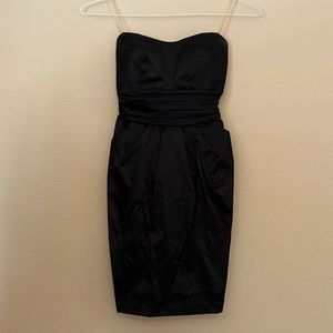 Black Strapless Cocktail Dress